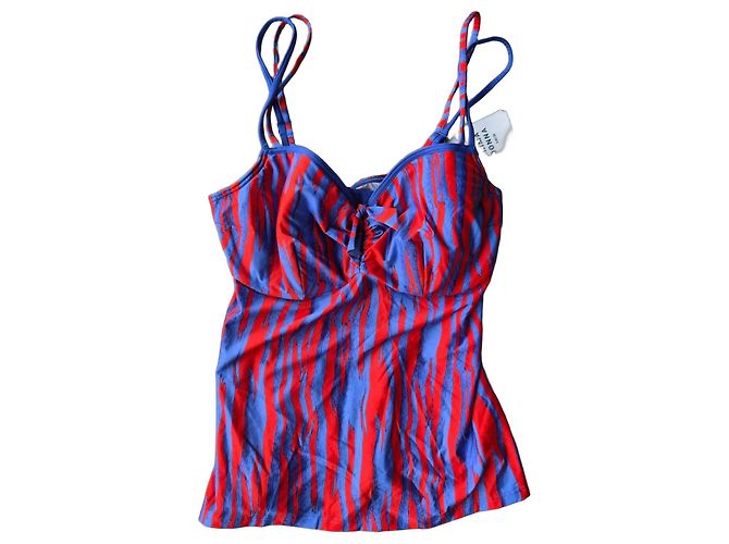 Autre Marque Top de bikini Prima Donna Wild Stripes Roja Azul