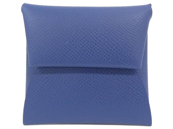 Hermès Hermes Bastia Verso Coin Case Blue