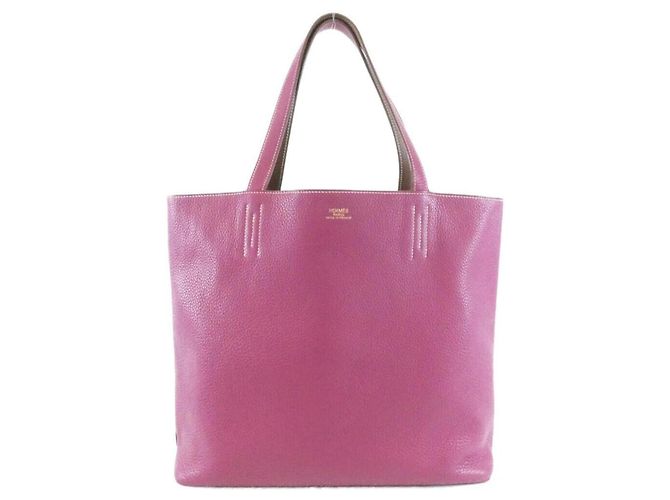 Hermès Bolsa Hermes Double Sens em rosa