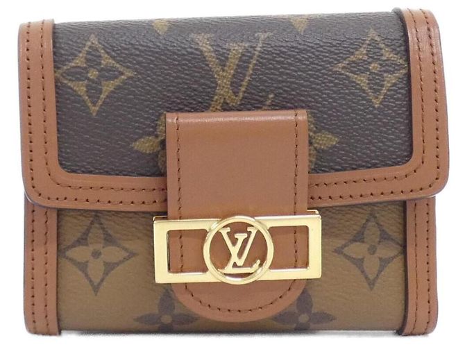 Louis Vuitton Monogram Portefeuille Dauphine Compact Wallet Brown