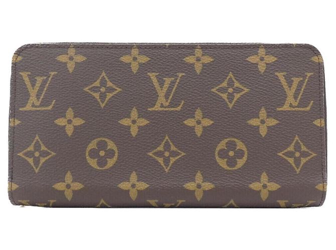 Cartera Zippy Monogram Louis Vuitton Castaño
