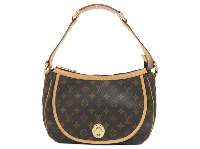 Bolsa de Ombro Louis Vuitton Monogram Tulum PM M40076 Marrom