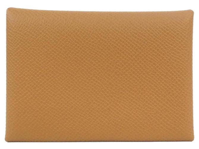 Hermès Hermes Calvi Duo Coin Case Golden