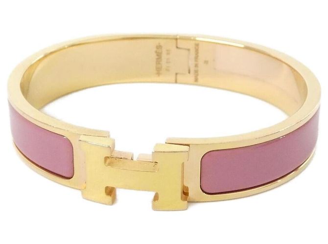 Hermès Click H PM Charm Armband Hermes Pink Golden
