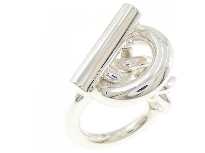 Ring Anel Croisette da Hermès em Prata 925