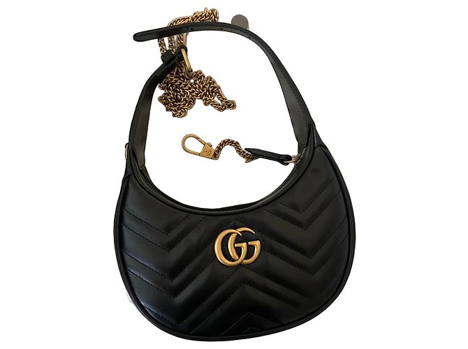 Gucci Marmont Mini borsa a tracolla nera Nero