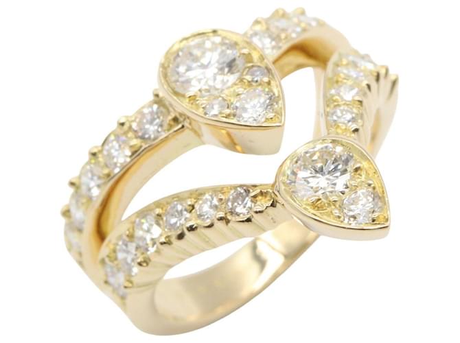 Anillo de banda en oro amarillo de 18K Van Cleef & Arpels Dorado 