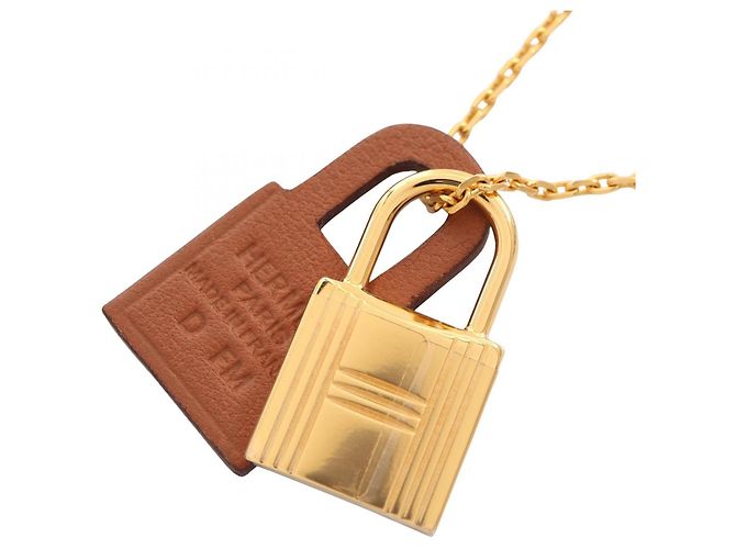 Hermès Colar Hermes O'Kelly Marrom Dourado 