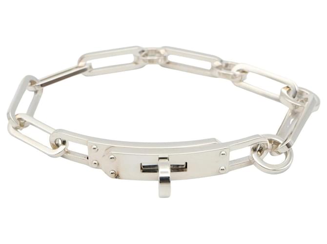 Hermès Hermes Kelly Chaine Charm Bracelet Silvery 