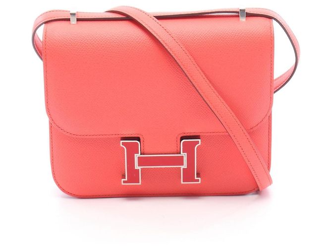 Hermès Borsa a tracolla Hermes Constance 3 Mini Rose Texas Rosso