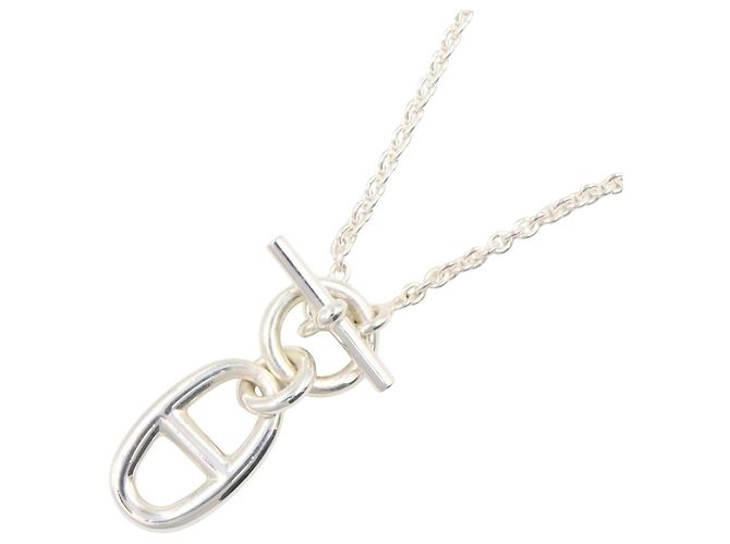 Collana Hermès Chaine d'Ancre Amulette Argento