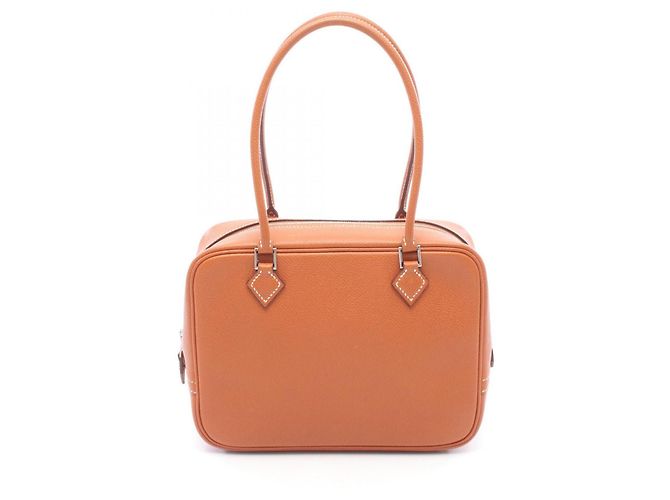 Hermès Bolsa Hermes Mini Plume 20 Brick Marrom