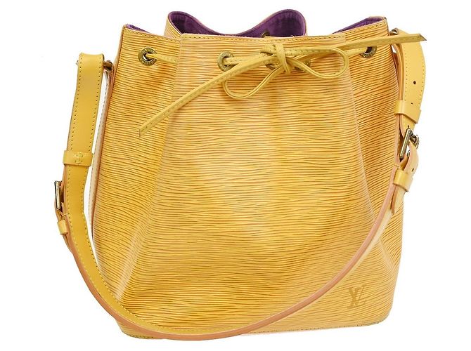 Louis Vuitton Noe Epi Leather Large Jaune