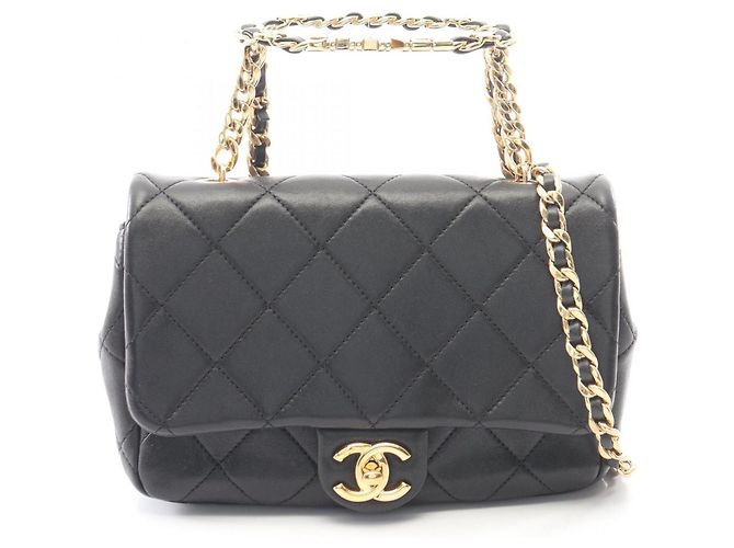 Timeless Borsa a tracolla 2-Way Matelassé Chanel Nero
