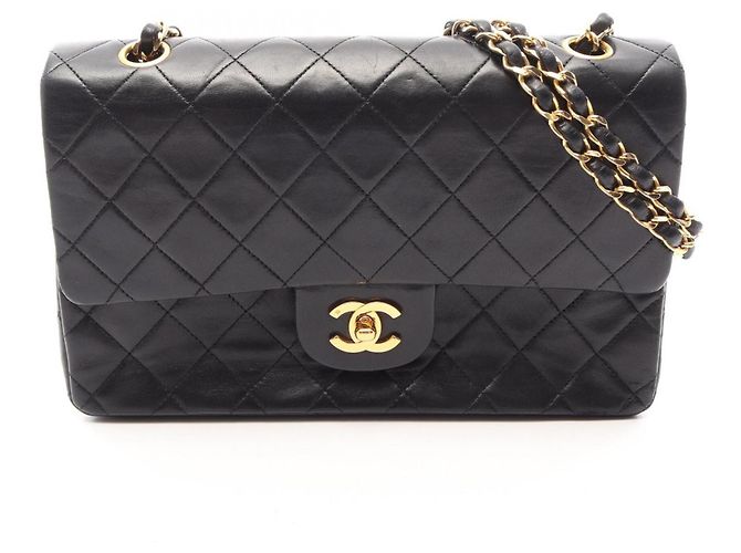 Timeless Borsa a Spalla Chanel Matelassé Double Flap Nero