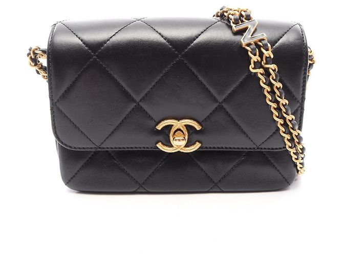 Borsa a Spalla Chanel Matelassé Small Flap Nero