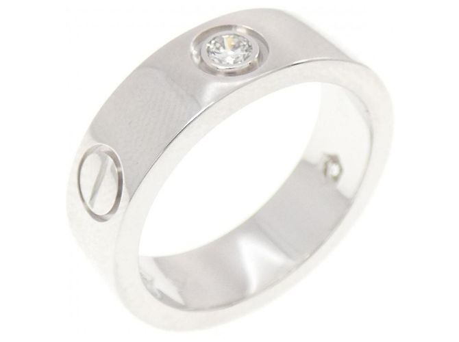 Cartier Love Ring mit halbem Diamanten
