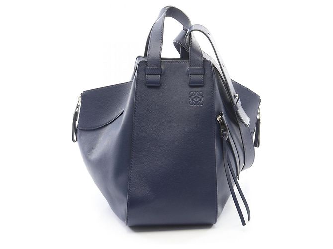 Borsa a 2 modi Loewe Hammock Medium Blu navy 