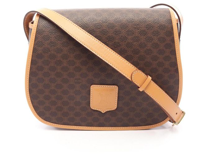Céline Bolsa de Ombro Celine Macadam Marrom