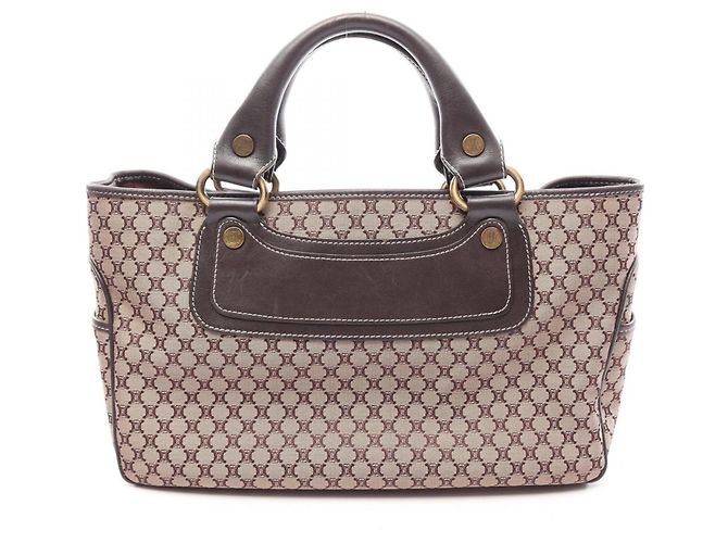 Céline Sac à main Celine Boogie Bag Macadam Marron Beige
