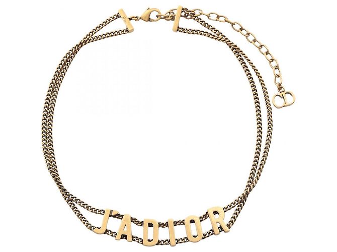 Christian Dior Dior J'A DIOR Double Strand Choker D'oro