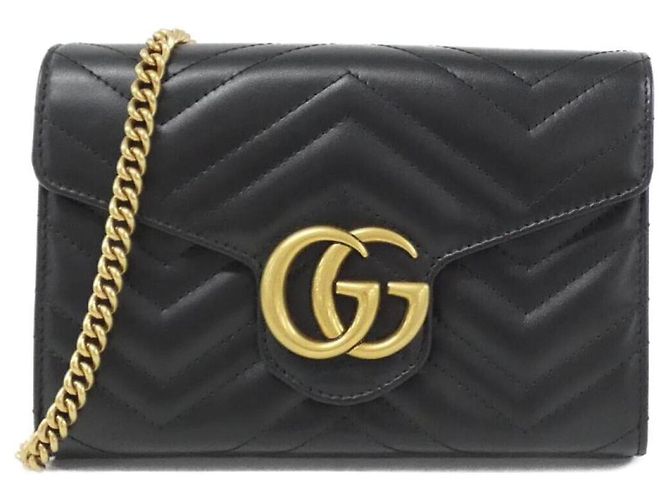 Bolso de hombro Gucci GG Marmont 474575 DTD1T Negro