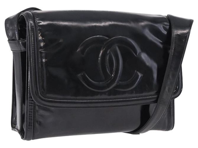 Borsa a Spalla CHANEL Vernice Nero CC Auth 192734