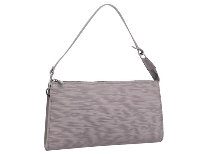 LOUIS VUITTON Epi Pochette Accessoires Accessory Pouch Lilac M52982 Auth ki6763V Purple