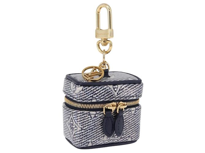 LOUIS VUITTON Monogram Laminated Bijoux Sac Micro Vanity R95559 Auth ar14115M Azul marinho