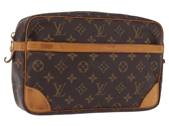 LOUIS VUITTON Monogram Compiegne 28 Clutch Bag M51845 LV Auth 193526 Monogramm