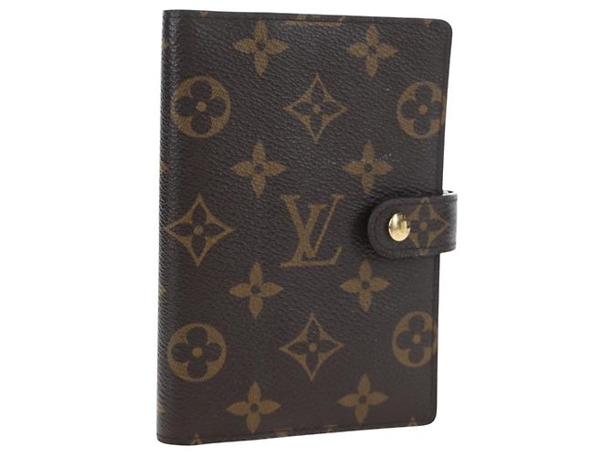 LOUIS VUITTON Monogram Agenda PM Day Planner Cover R20005 LV Auth am12195V