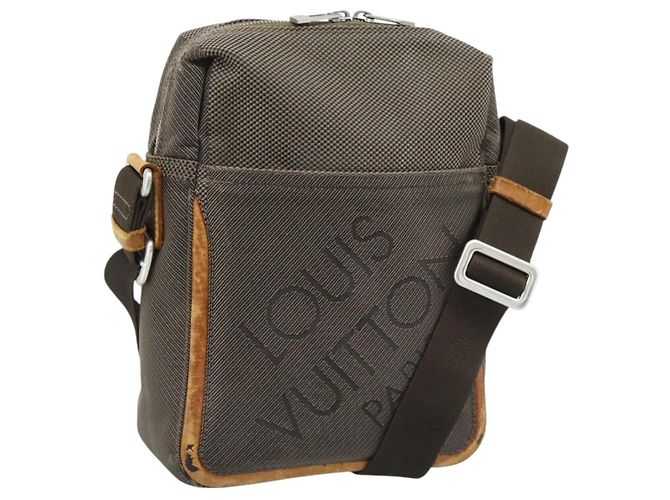 LOUIS VUITTON Borsa a tracolla Damier Geant Sitadan NM Tail M93224 LV Auth BA14091 Marrone