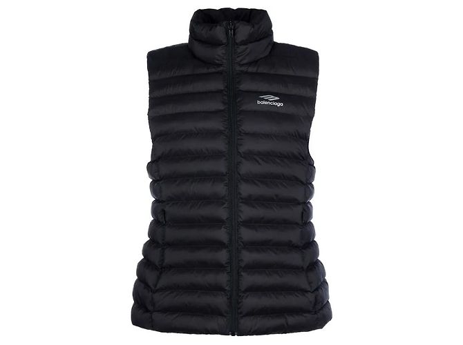Balenciaga sleeveless puffer jacket Black