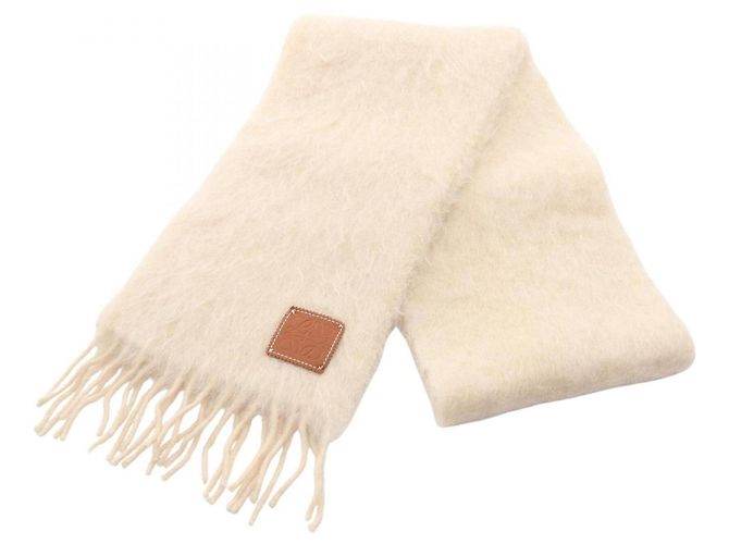 Echarpe de mohair bege Loewe