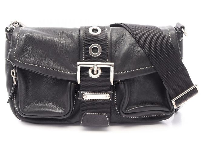 Borsa a Spalla Prada CALF POCKET Nero