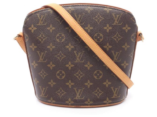 Bolsa de Ombro Louis Vuitton Druot Monogram Marrom Monograma