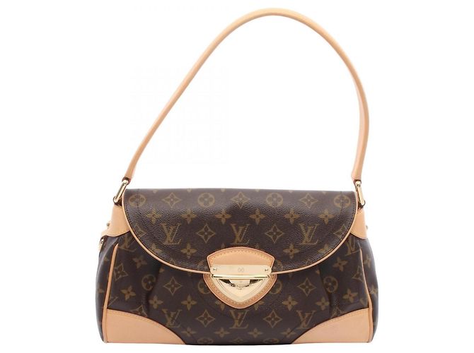 Borsa a tracolla Louis Vuitton Beverly MM Monogram Marrone Monogramma