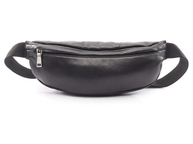 Borsa a tracolla Prada Triangle in pelle nera Nero