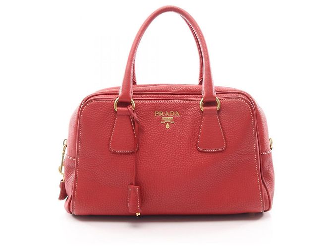 Prada Handtasche aus rotem Leder