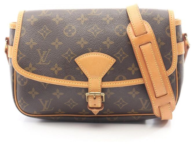 Louis Vuitton Sologne Monogram Shoulder Bag Brown