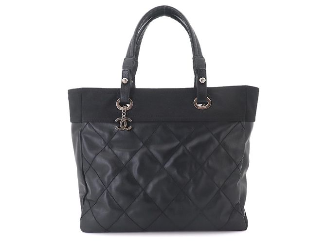 Borsa Tote Chanel Paris Biarritz MM Nero