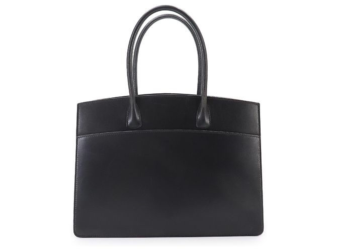 Hermès Borsa Tote Hermes White Bass PM Nero Bianco