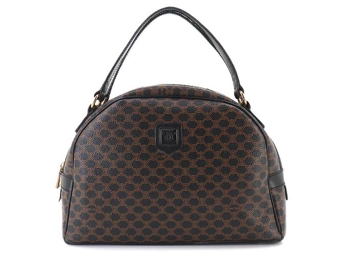 Céline Sac à main Celine Macadam Marron Noir