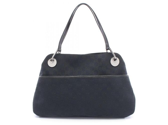 Borsa a Spalla Gucci GG Canvas Nero