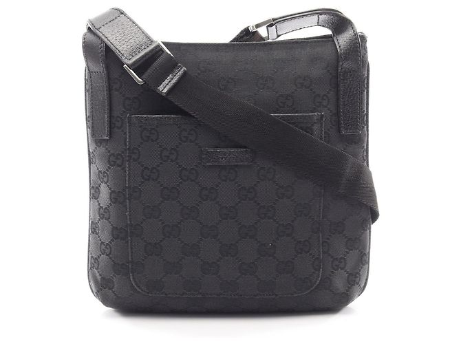 Borsa a Spalla Gucci GG Canvas Nero