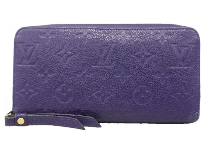 Louis Vuitton Monogram Empreinte Zippy Wallet Purple