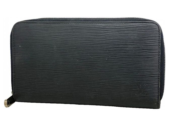Cartera larga Louis Vuitton Epi Zippy Organizer Negro