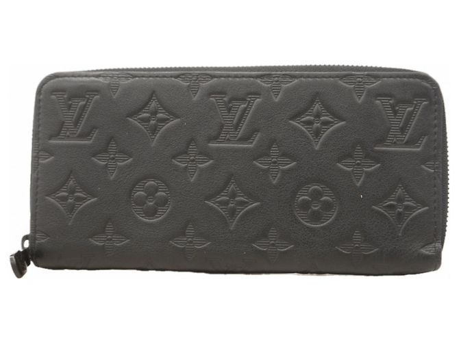 Louis Vuitton Monogram Shadow Zippy Wallet Black