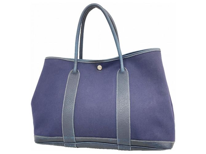 Hermès Borsa Tote Hermes Garden PM Blu navy