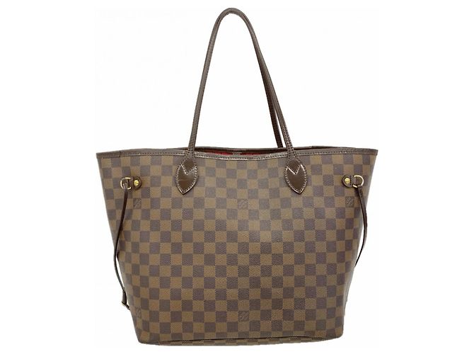Louis Vuitton Damier Neverfull MM Tote Bag Damier ebene